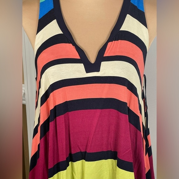 Anthropologie Maeve Davina Striped Overlay Dress‎ Small - Picture 7 of 9